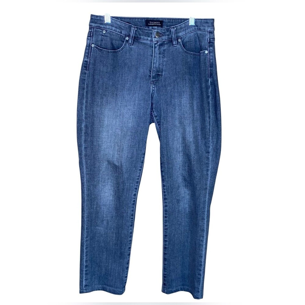 Talbots Flawless 5 Pocket Jeans Slim Ankle Curvey SZ 6 Slight Stretch DK Wash